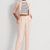 Pleated Double-Faced Georgette Trouser