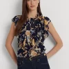 Floral Georgette Sleeveless Shirt