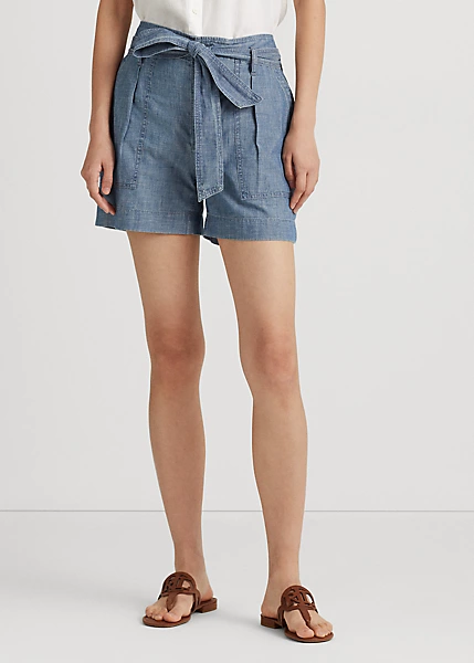 Belted Chambray Short - Image 3
