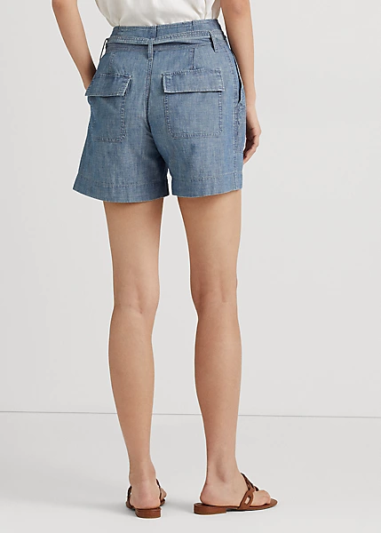 Belted Chambray Short - Image 4