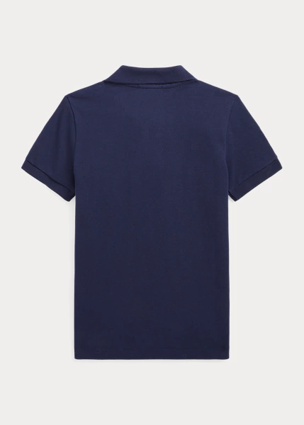 Yacht Club Cotton Mesh Polo Shirt - Image 2