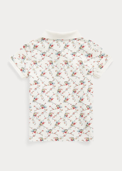 Floral Stretch Mesh Polo Shirt - Image 2