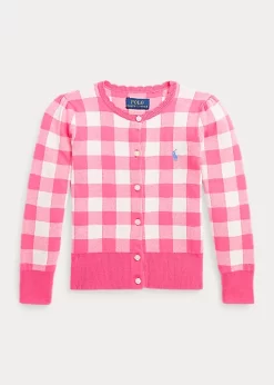 Gingham Cotton Cardigan