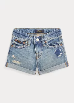 Distressed Denim Short