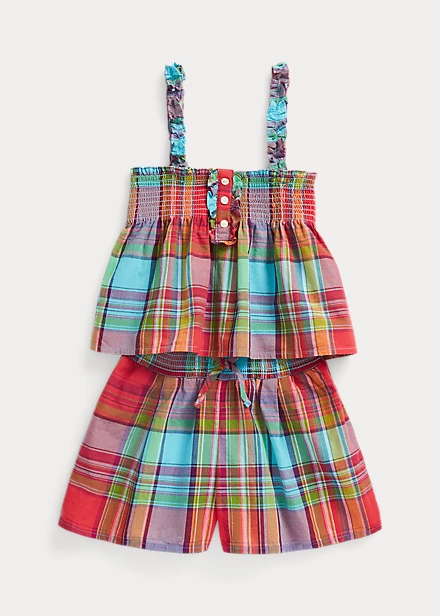 Cotton Madras Short Set