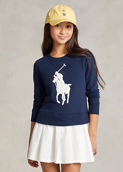 Big Pony Fleece Sweatshirt Dress - Image 4