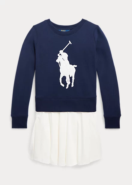 Big Pony Fleece Sweatshirt Dress - Image 2