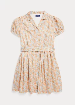 Floral Cotton Baptiste Shirtdress