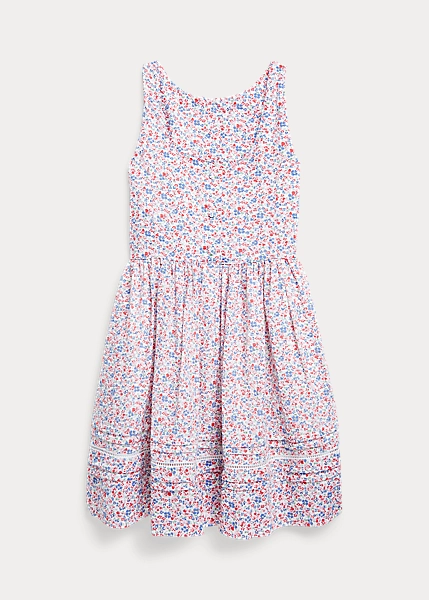 Floral Cotton Seersucker Dress - Image 2