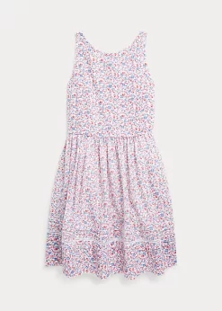 Floral Cotton Seersucker Dress