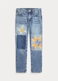 Patchwork Astor Slim Boyfriend Jean