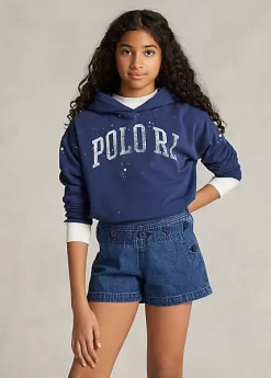 Paint-Splatter-Print Spa Terry Hoodie