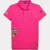 Outdoors-Patch Stretch Mesh Polo Shirt