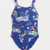 Polo Bear Stretch One-Piece Swimsuit