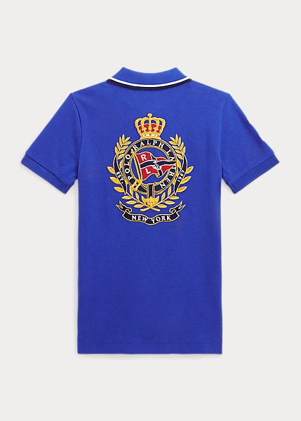 Crest Cotton Mesh Polo Shirt - Image 2