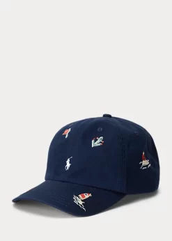 Nautical Cotton Twill Ball Cap