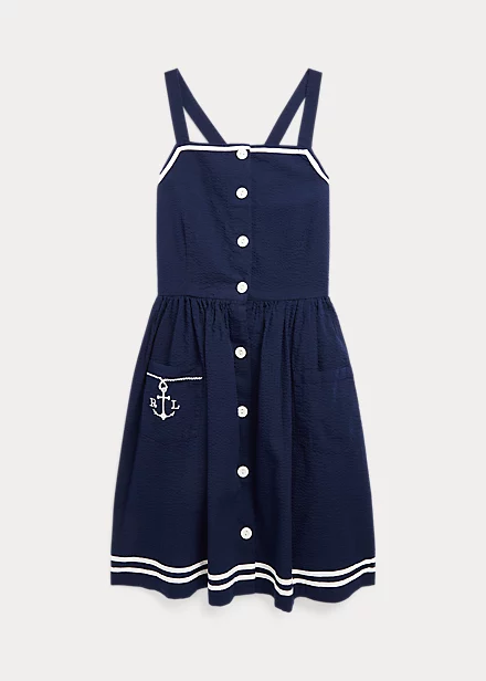 Anchor Cotton Seersucker Dress
