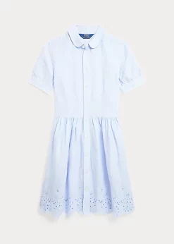 Embroidered Linen Shirtdress