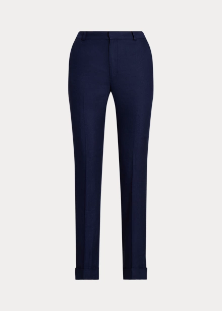 Linen-Blend Twill Ankle Trouser - Image 2