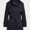 Double-Breasted Cotton-Blend Trench Coat