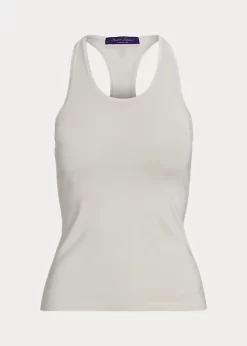 Stretch Silk Racerback Tank Top