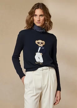 Tuxedo Polo Bear Cotton Jumper