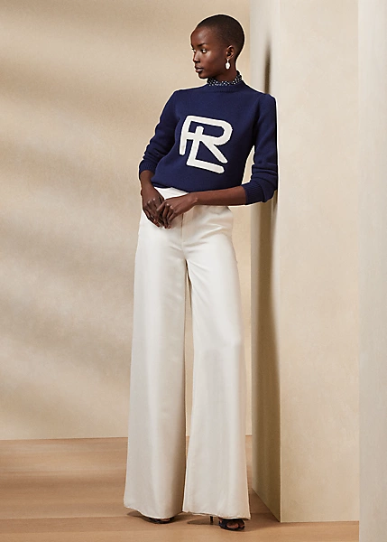 Intarsia-Knit RL Merino-Silk Jumper - Image 3