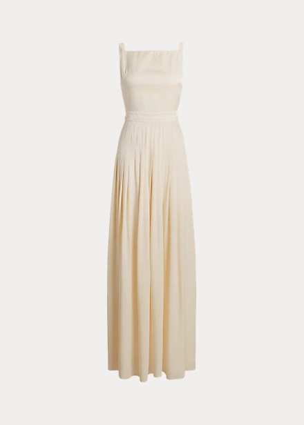 Talbert Crepe-Back-Satin Evening Dress - Image 2