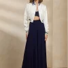 Zelah Pleated Chiffon Trouser