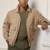 Aidan Cotton-Linen Bomber Jacket