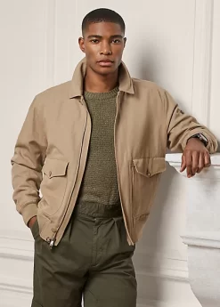 Aidan Cotton-Linen Bomber Jacket