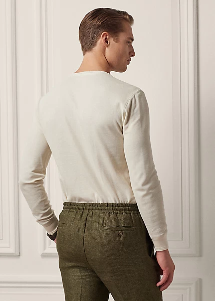 Cotton-Silk Henley Shirt - Image 4