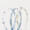 Floral Thin Headband Three-Pack