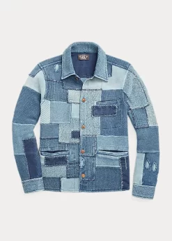 Patchwork Cotton Workshirt Jumper