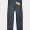 Officer Striped Herringbone Trouser