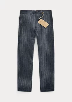 Officer Striped Herringbone Trouser
