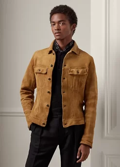 Clifton Suede Trucker Jacket
