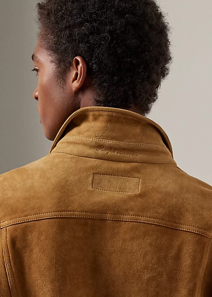 Clifton Suede Trucker Jacket - Image 5