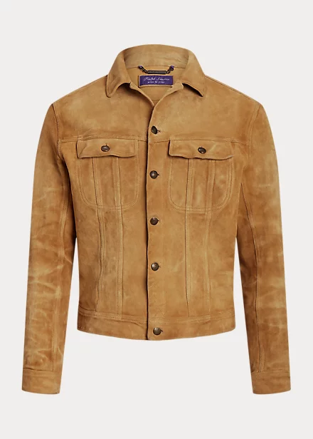 Clifton Suede Trucker Jacket - Image 2