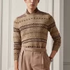 Fair Isle Silk Crewneck Jumper