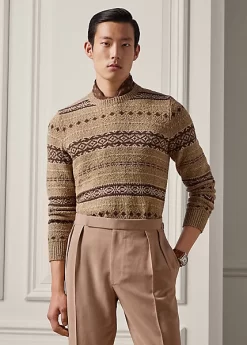 Fair Isle Silk Crewneck Jumper