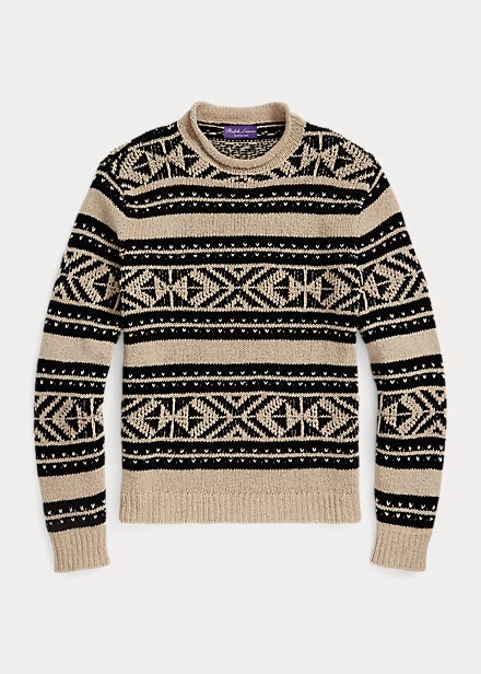 Patterned Silk Roll Neck Jumper - Image 2