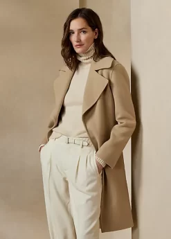 Cameo Wool-Cashmere Wrap Coat