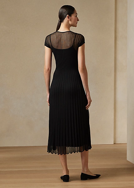 Sheer Cap-Sleeve Day Dress - Image 4
