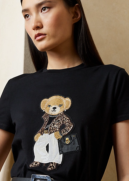 Moto Polo Bear Cotton Tee - Image 4