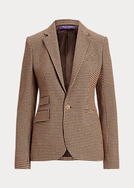 Parker Houndstooth Tweed Jacket - Image 2