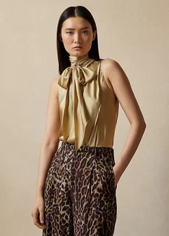 Pollard Silk Satin Sleeveless Blouse