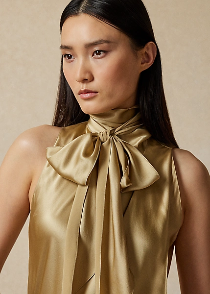 Pollard Silk Satin Sleeveless Blouse - Image 5