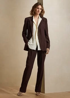 Graison Pinstripe Wool Trouser