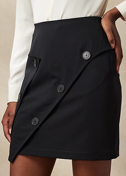 Karim Wool Gabardine Skirt - Image 5